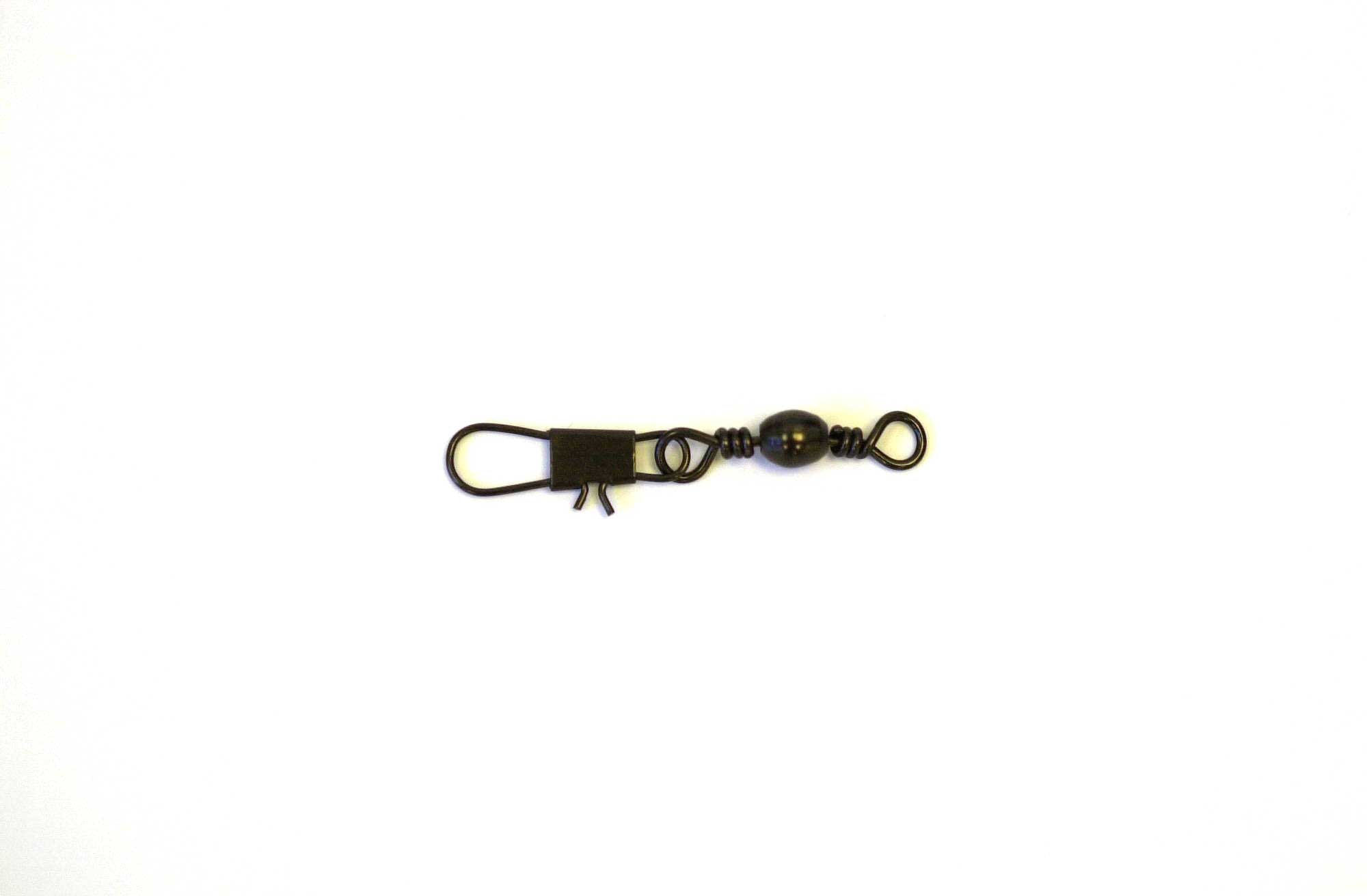 Eagle Claw Swivel Black Barrel w-Interlock Snap 12ct-12pk Size 5