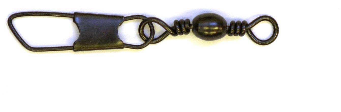 Eagle Claw Swivel-Black Snap 12ct-12pk Size 3