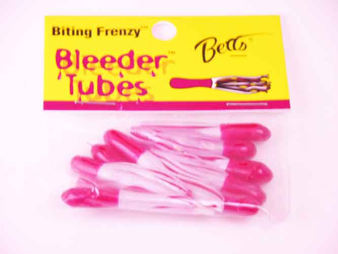 Betts Bleeder Tubes 1.5" 10ct Red-Pearl-Red