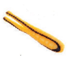 Betts Spin 1-8 Value Pack Split Tail Yellow Black Stripe