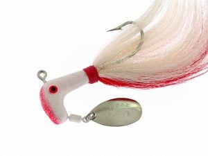 Blakemore Road Runner Bucktail 1-2oz 4-0 White-Red-White