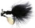 Blakemore Road Runner Maribou 1/32 Black/Black  2pk