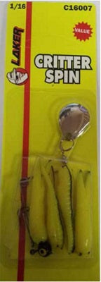 Eagle Claw Laker Critter Spin 1-16 Yellow-Black-Stripe