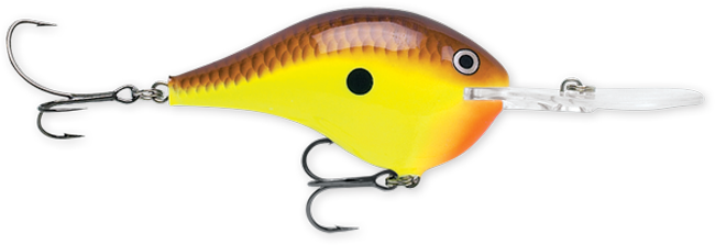 Rapala DT Series 3-4 Chartreuse Brown