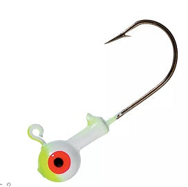 Eagle Claw Jig Head 3-4oz 10ct White-Chartreuse