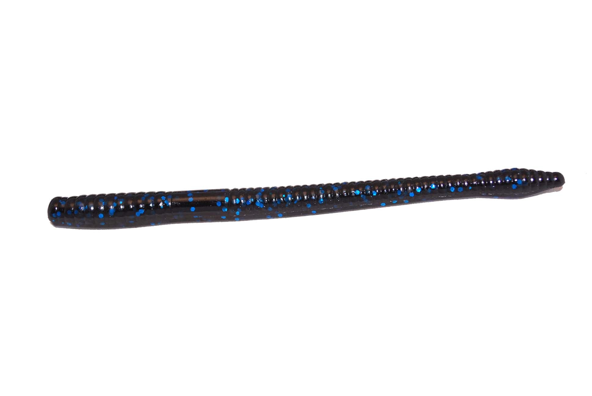 Net Bait Finesse Worm 4.75" 20bg Black Blue Flake