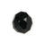 Top Brass Glass Beads 8mm 20ct Black