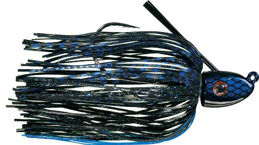 Strike King Swimming Jig 1-4oz Black-Blue