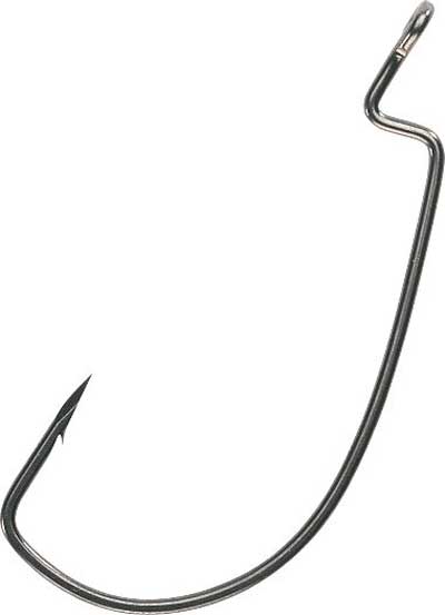 Eagle Claw Trokar Magworm Hook Black 6ct Size 3-0