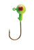 Eagle Claw Ball Jig Head 1-16 10ct Lime-Chart