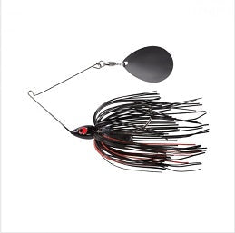 War Eagle Night Time Spinnerbait 1-2oz  BNK Black Red