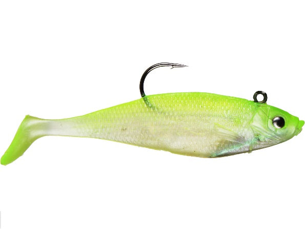 Storm WildEye Swim Shad 2" 1-8oz 3ct  Shiner Chartreuse Silver